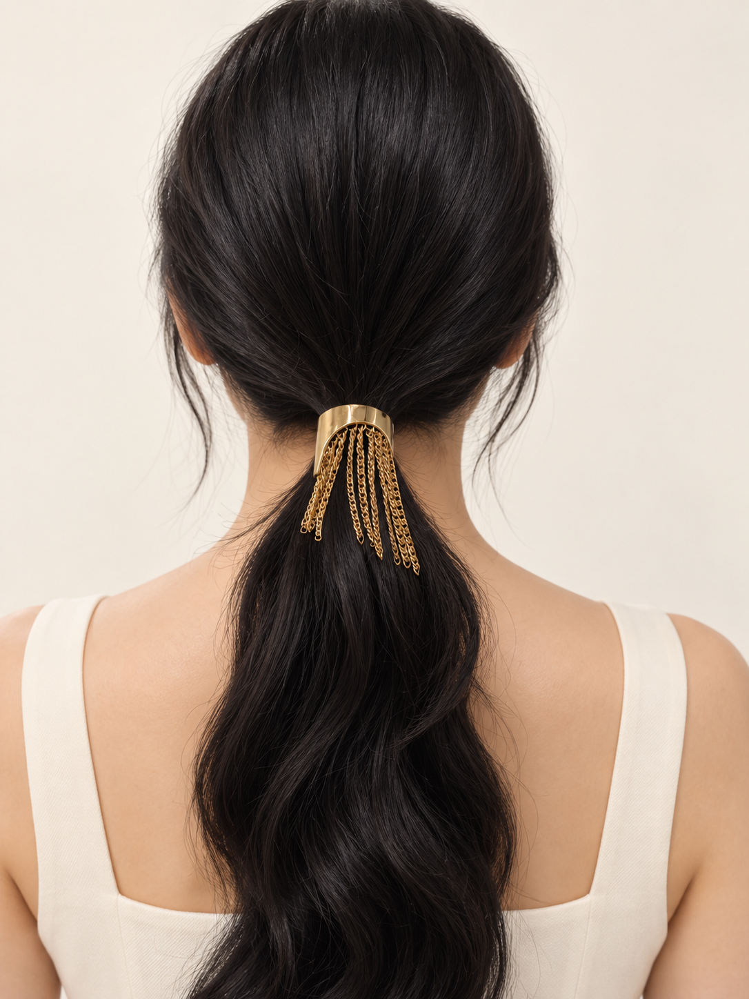 Model wearing the Cascade Pony Cuff