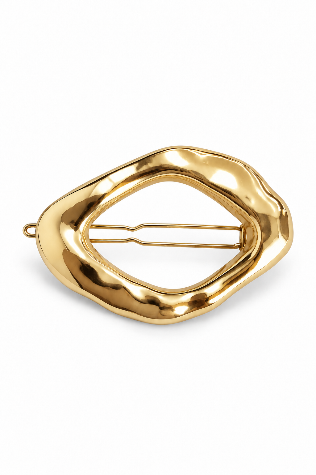 Drift Barrette in Gold on a neutral background
