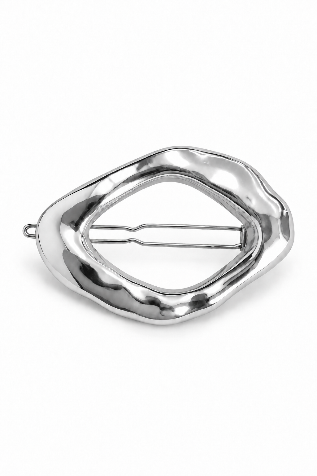 Drift Barrette in Silver on a neutral background