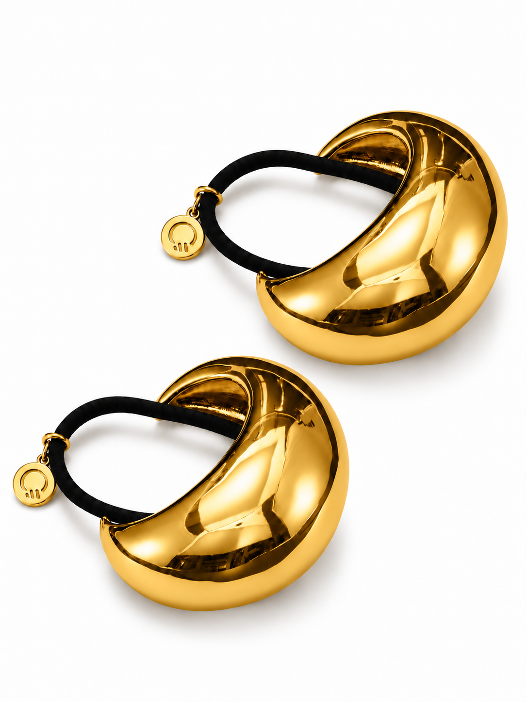 Nest Duo: Gold Large + Gold Large on white background