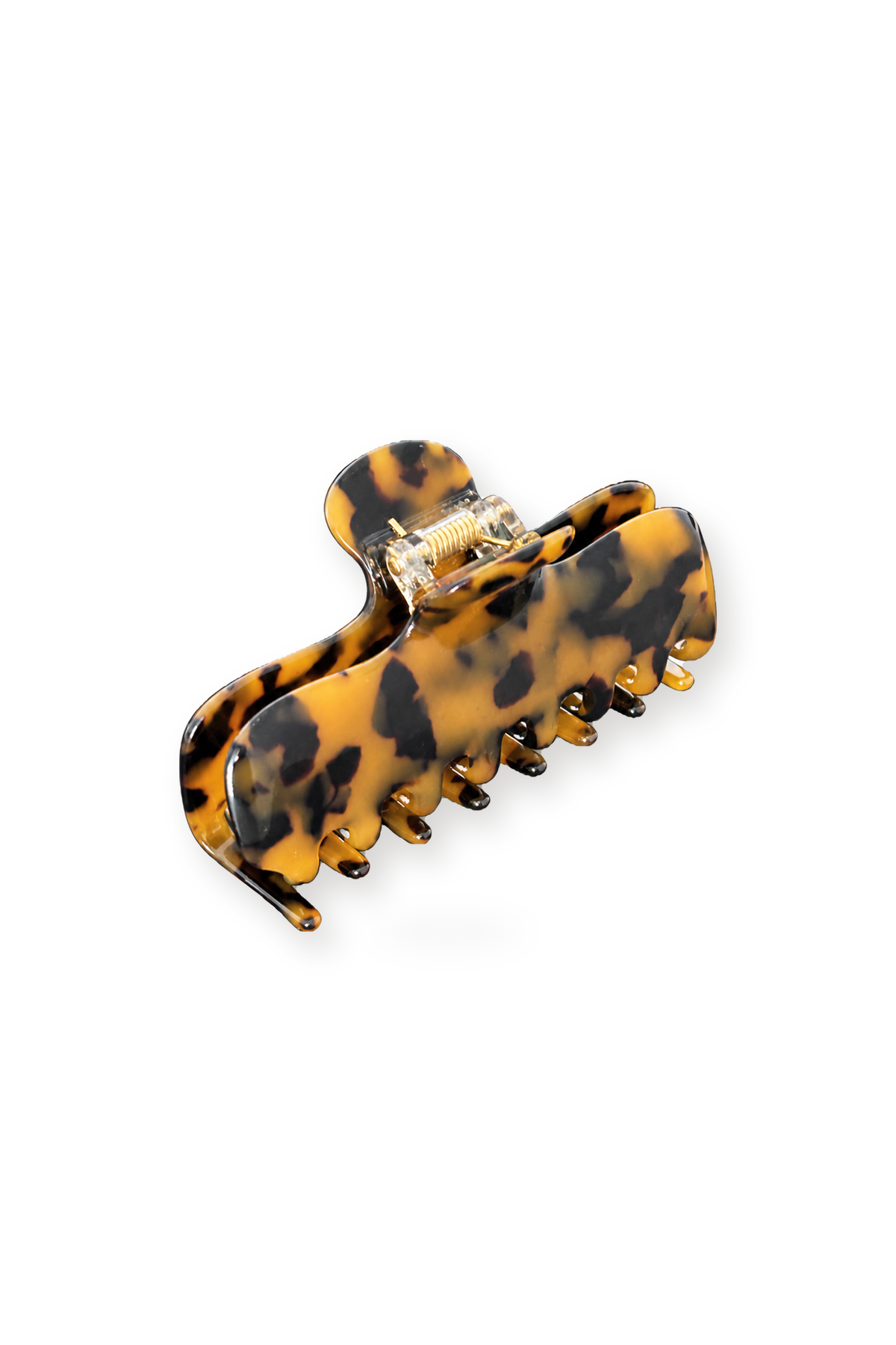 Amber Tortoise Acetate Claw Clip