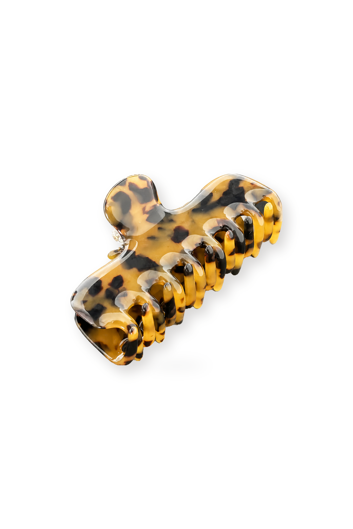 Amber Tortoise Acetate Claw Clip