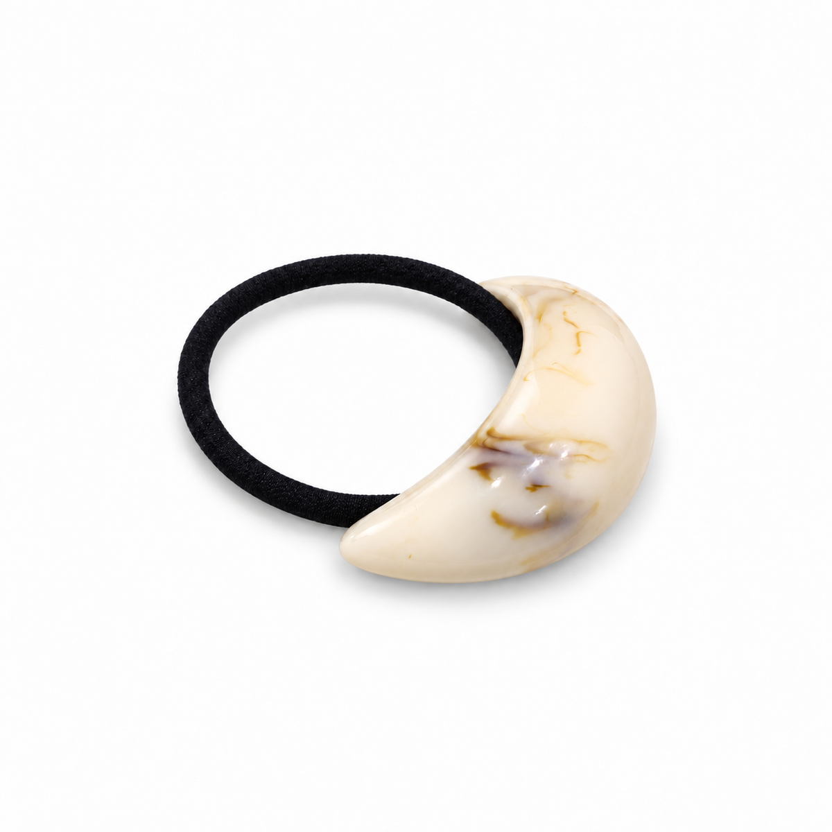 Cove Marbled Resin Pony Cuff cream product view
