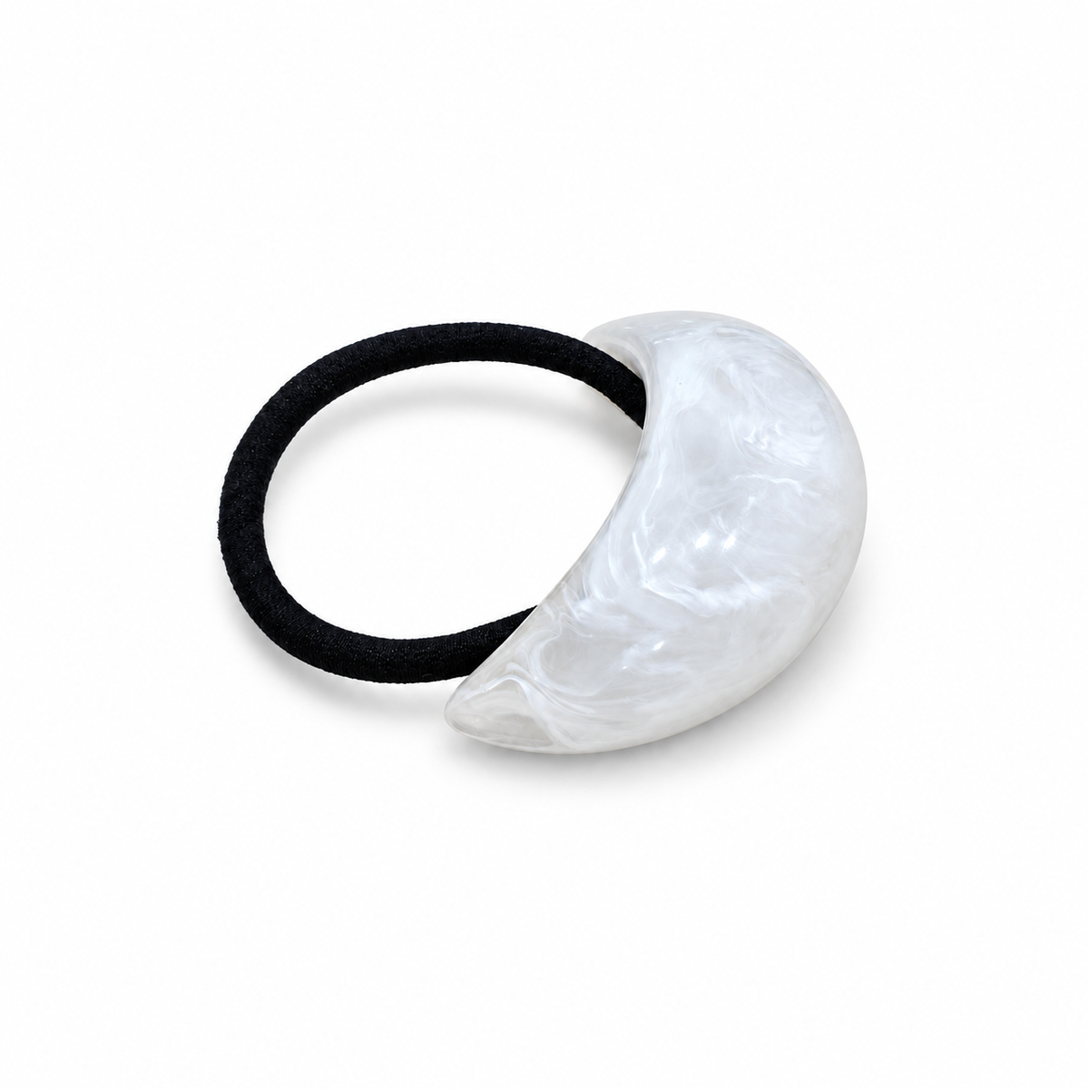 Cove Marbled Resin Pony Cuff white product view