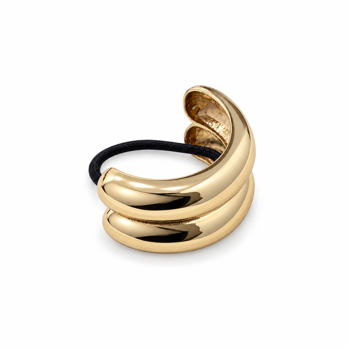 Duet Sculptural Double-Band Pony Cuff gold product view
