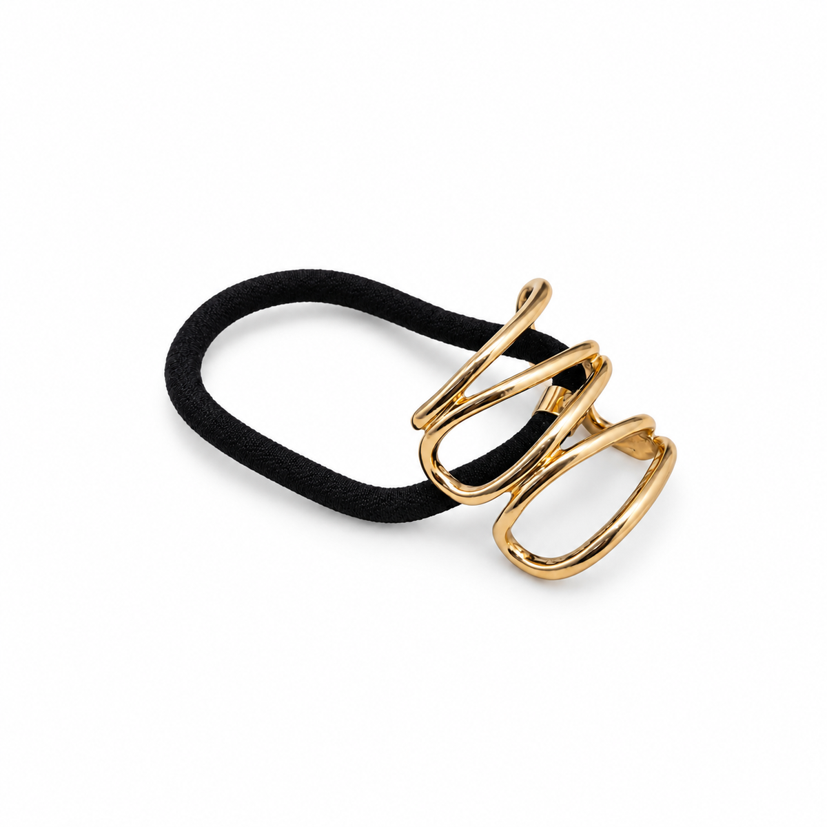 Entwine Sculptural Loop Pony Cuff gold product view