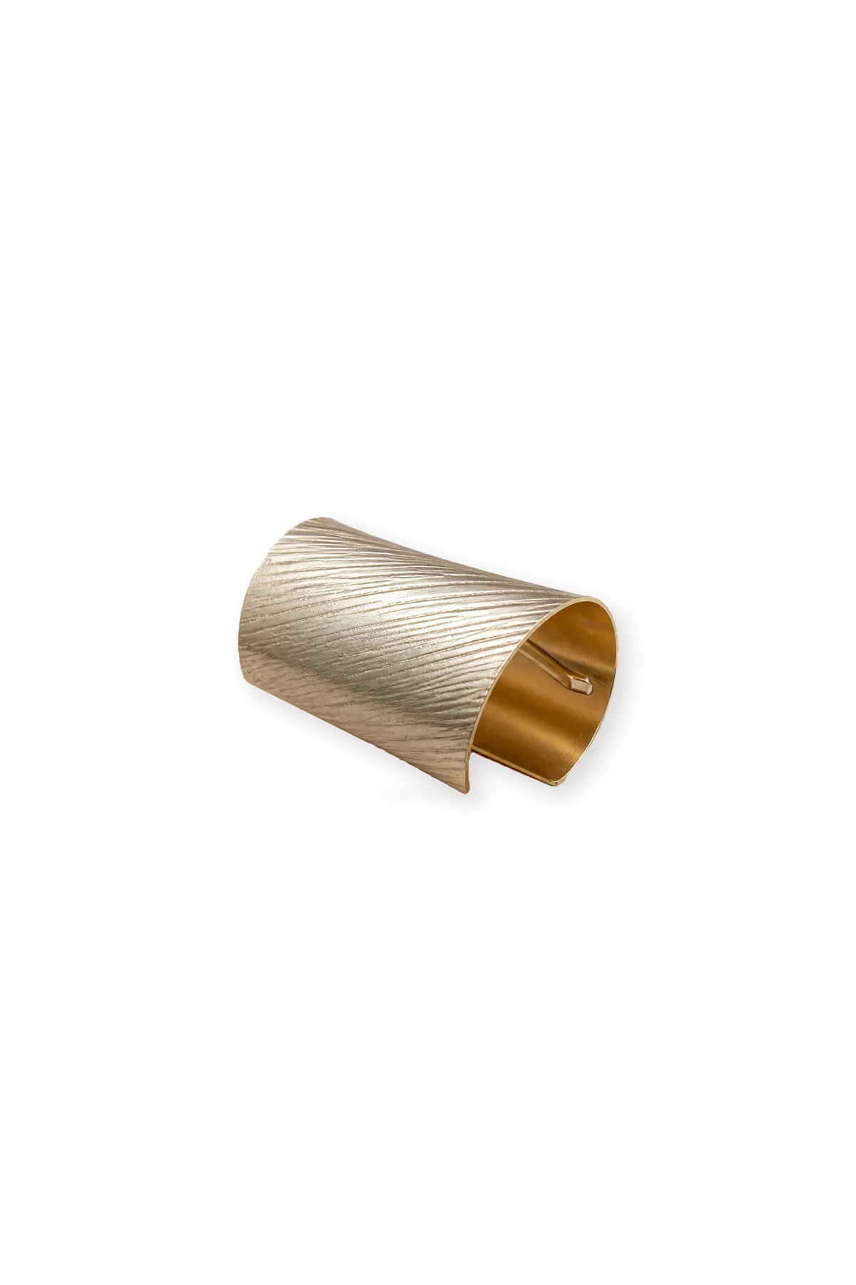 Flute Two-Tone Textured Pony Cuff