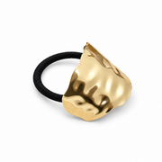 Fold Sculptural Wave Pony Cuff gold product view