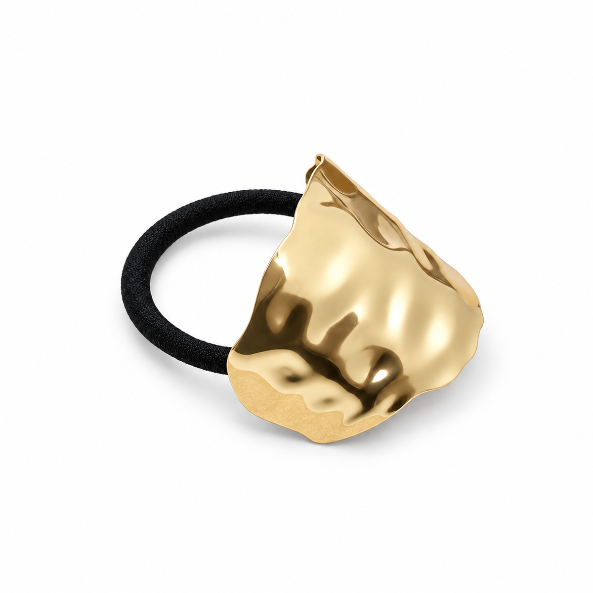 Fold Sculptural Wave Pony Cuff gold product view