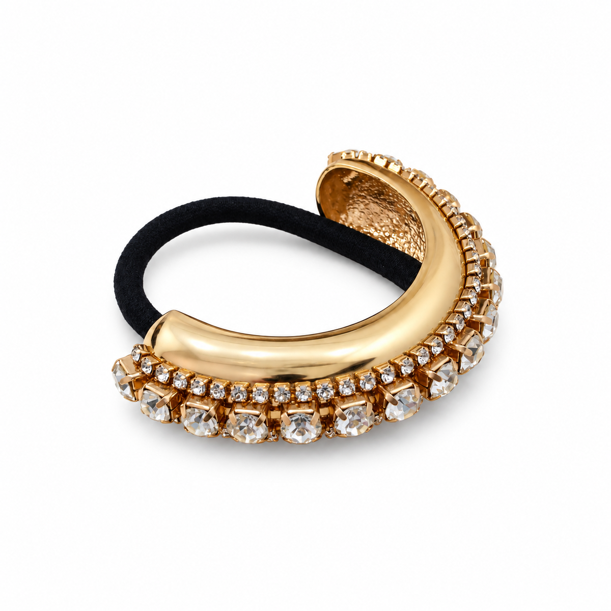 Glint Crystal Crescent Pony Cuff gold product view