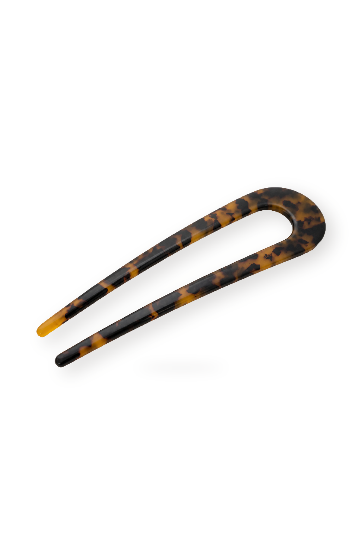 Hazel Amber Tortoiseshell U-Shaped Hair Pin