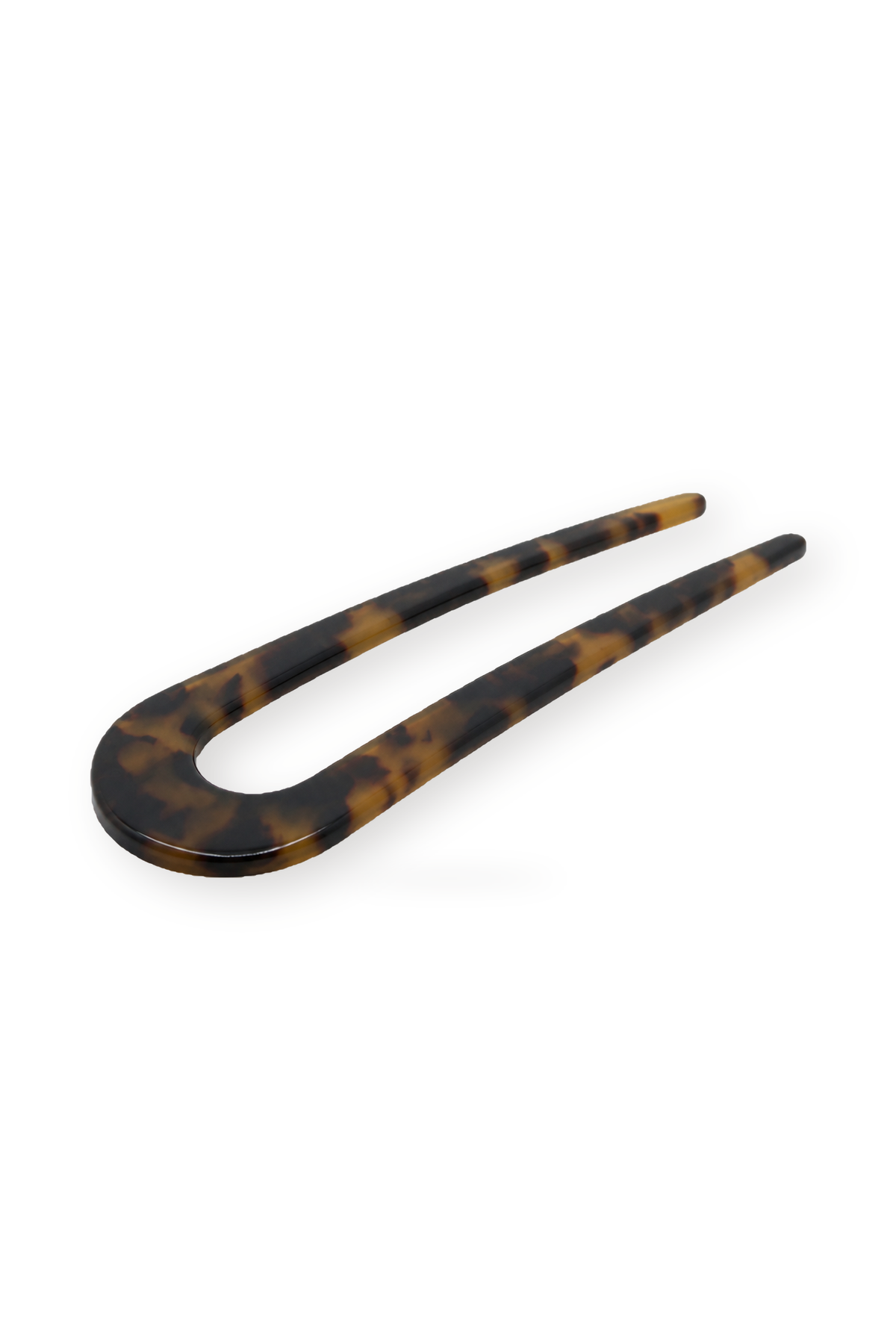 Hazel Amber Tortoiseshell U-Shaped Hair Pin