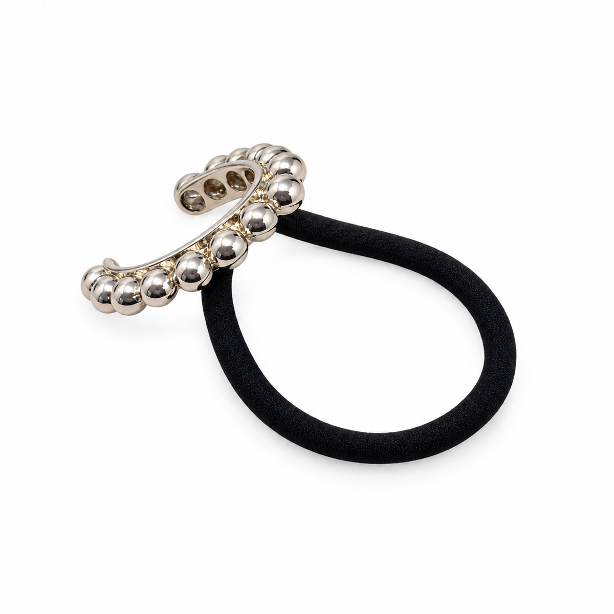 Luster Crystal Crescent Pony Cuff silver product view