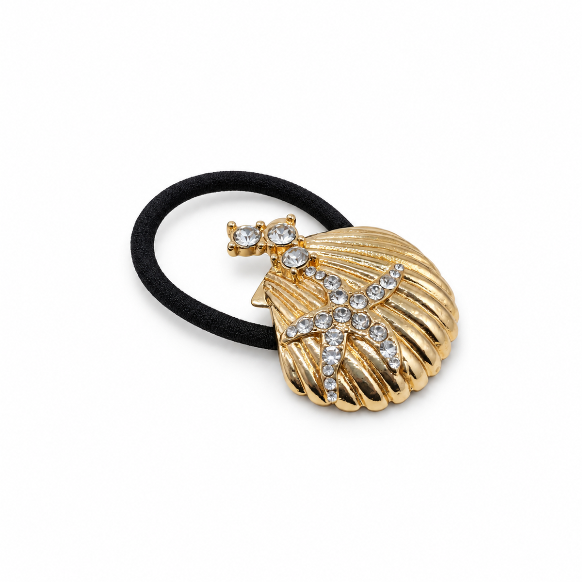 Marina Shell & Starfish Crystal Pony Cuff gold product view
