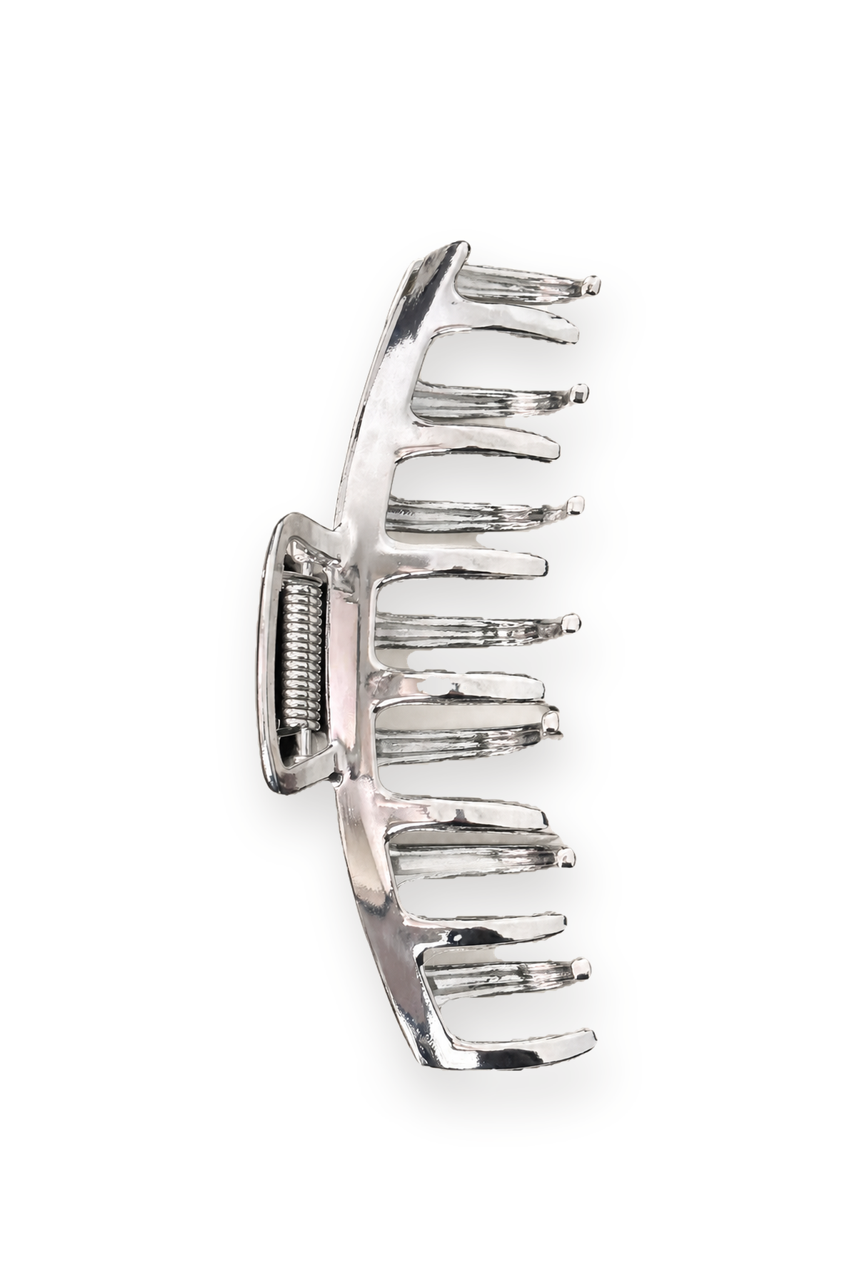 Ribbon Silver Metal Claw Clip