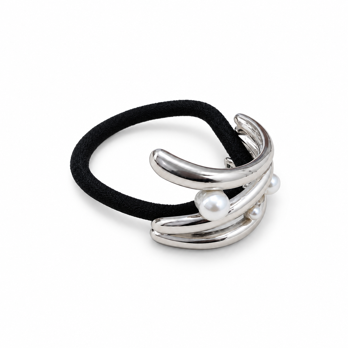 Sway Pearl Arc Pony Cuff silver product view