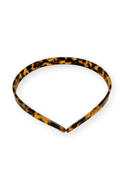 Tawny Amber Tortoiseshell Slim Headband
