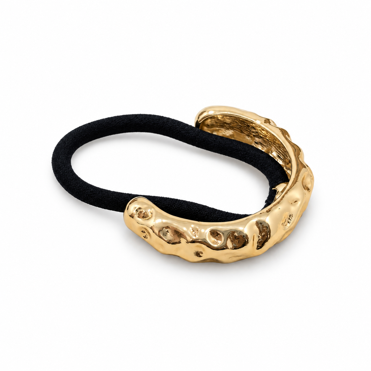 Tide Hammered Curve Pony Cuff gold product view