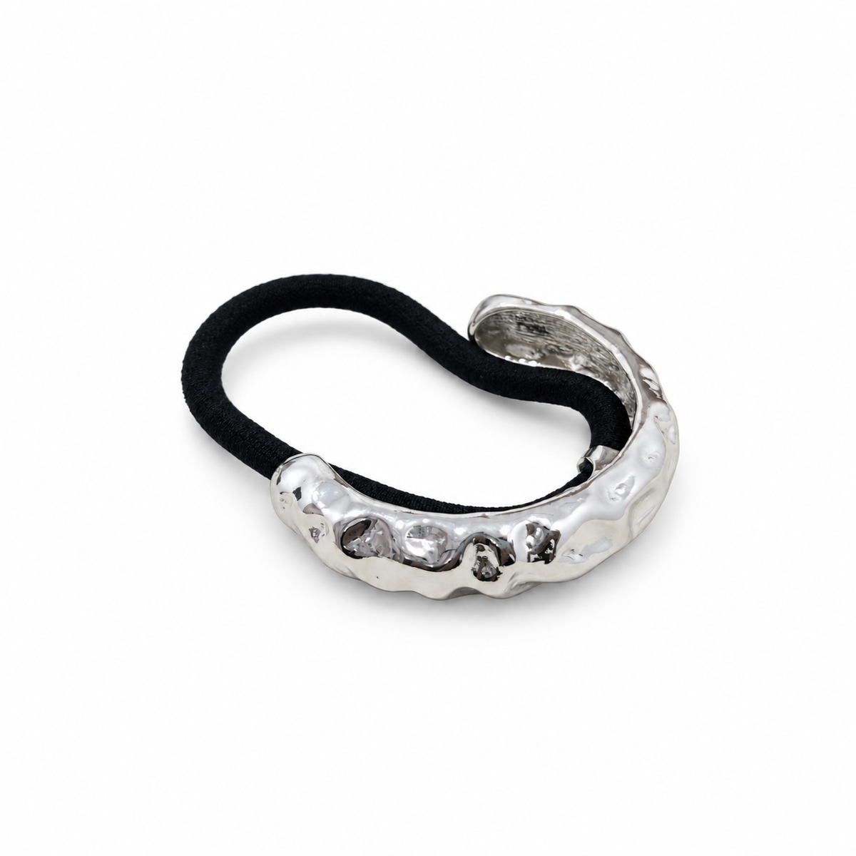 Tide Hammered Curve Pony Cuff silver product view